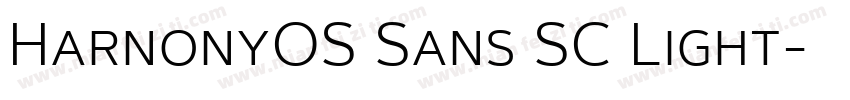 HarnonyOS Sans SC Light字体转换